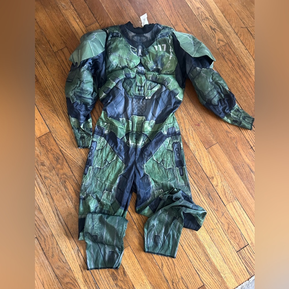 Halo Green and Black Kids Superhero Armor Costume